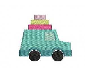 Stickdatei - Auto Reise